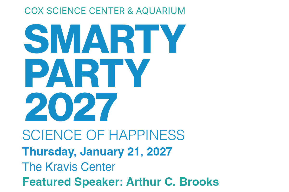 Cox Science Center And Aquarium, Smarty Party 2027 - Science Of Happiness, Featured Speaker: Arthur C. Brooks, Thursday, January 21, 2027 at The Kravis Center