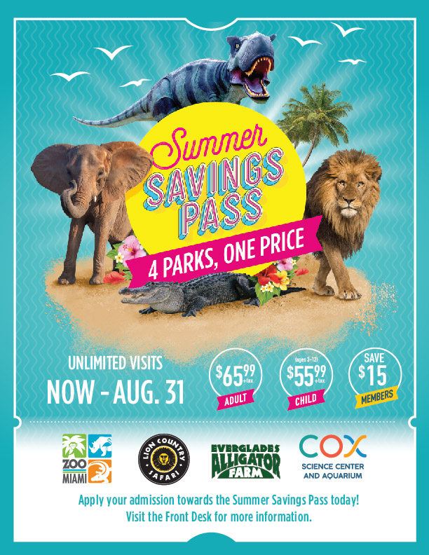 Summer Savings Pass  Cox Science Center and Aquarium